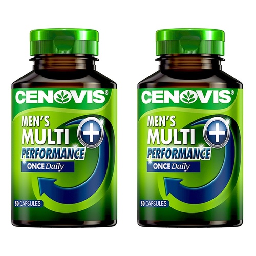 Cenovis Men's Multi + Performance 50 Capsules x 3 Bundle of 2