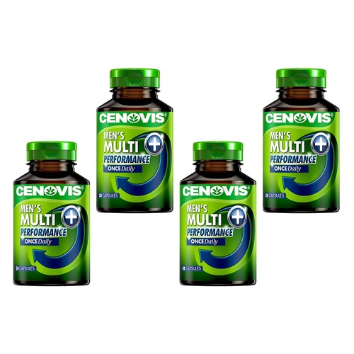 Cenovis Men's Multi + Performance 50 Capsules x 3 Bundle of 4