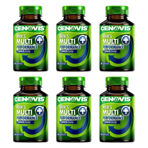 Cenovis Men's Multi + Performance 50 Capsules x 3 Bundle of 6