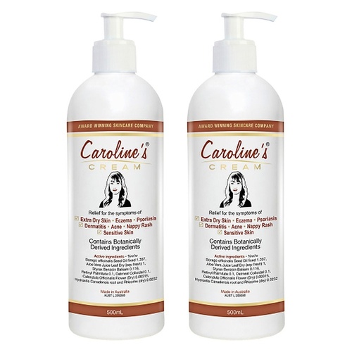 Caroline's Skincare Caroline's Cream 500mL Pack of 2