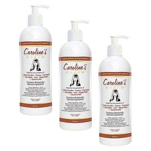 Caroline's Skincare Caroline's Cream 500mL Pack of 3
