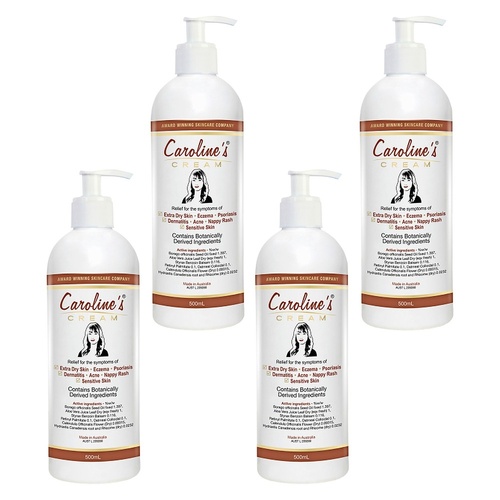 Caroline's Skincare Caroline's Cream 500mL Pack of 4
