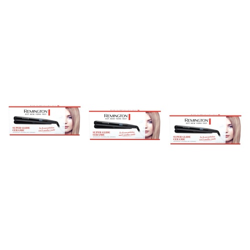 Remington Super Glide Ceramic Straightener Pack of 3