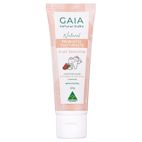 GAIA Natural Probiotic Toothpaste Fruit Smoothie 50g