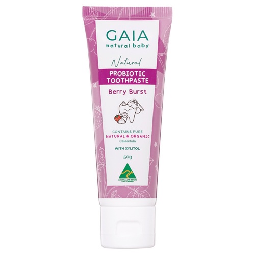 GAIA Natural Probiotic Toothpaste Berry Burst 50g