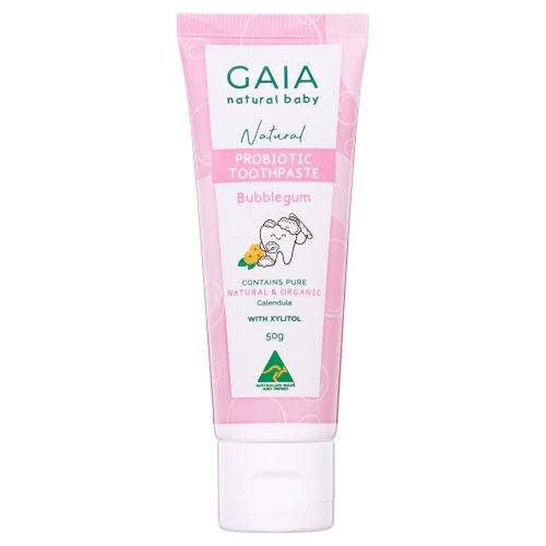 GAIA Natural Probiotic Toothpaste Bubblegum 50g