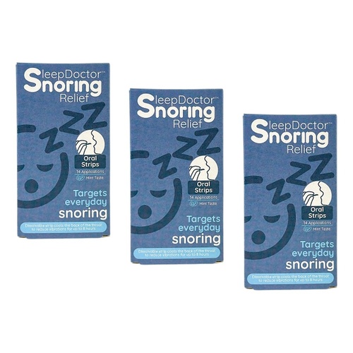 Sleep Doctor Oral Strips 14 Pack Bundle of 3