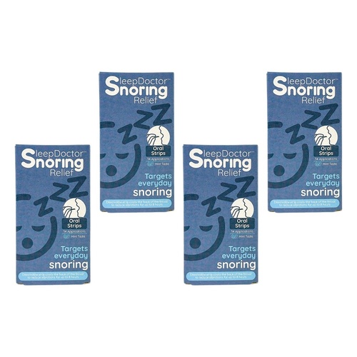 Sleep Doctor Oral Strips 14 Pack Bundle of 4