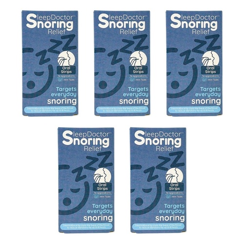 Sleep Doctor Oral Strips 14 Pack Bundle of 5