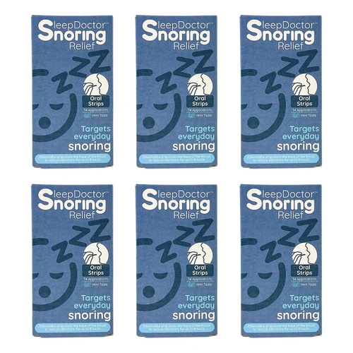 Sleep Doctor Oral Strips 14 Pack Bundle of 6