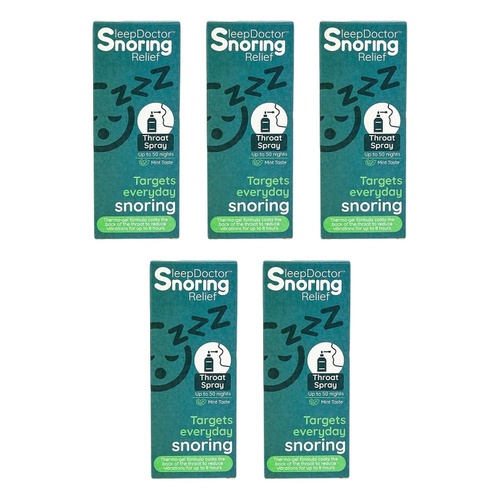 Sleep Doctor Throat Spray 23.5mL Pack of 5