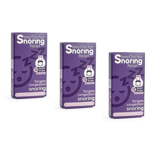 Sleep Doctor Nasal Strips Small 12 Pack Bundle of 3