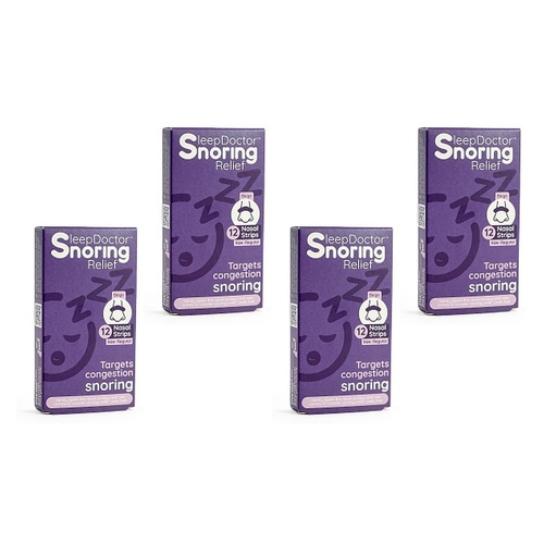 Sleep Doctor Nasal Strips Small 12 Pack Bundle of 4