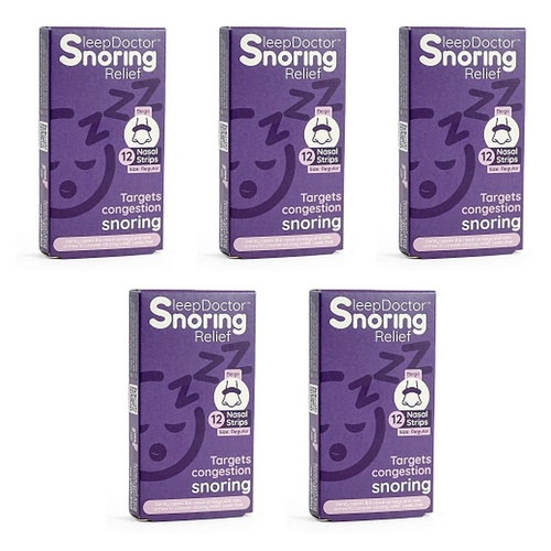 Sleep Doctor Nasal Strips Small 12 Pack Bundle of 5