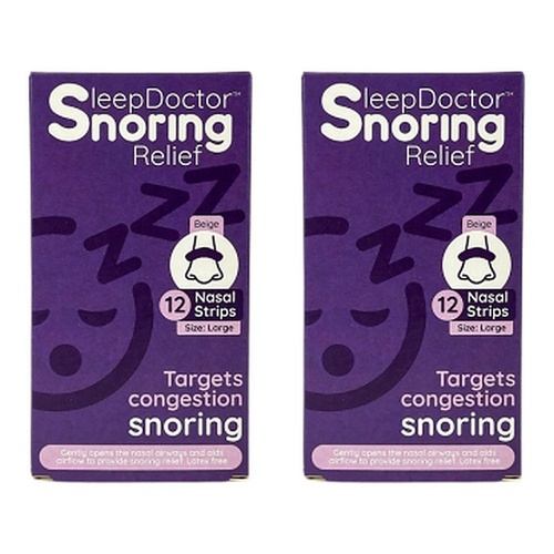 Sleep Doctor Nasal Strips Large 12 Pack Bundle of 2