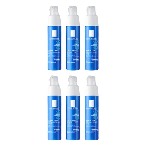 La Roche-Posay Toleriane Dermallergo Overnight Sensitive Moisturiser Pack of 6