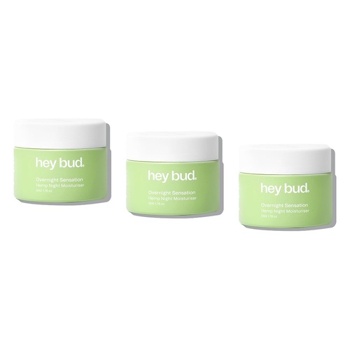Hey Bud Hemp Night Moisturiser 50g Pack of 3