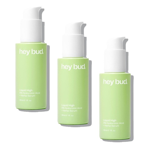 Hey Bud Hyaluronic Acid + Hemp Serum 30mL Pack of 3