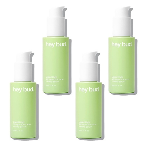 Hey Bud Hyaluronic Acid + Hemp Serum 30mL Pack of 4