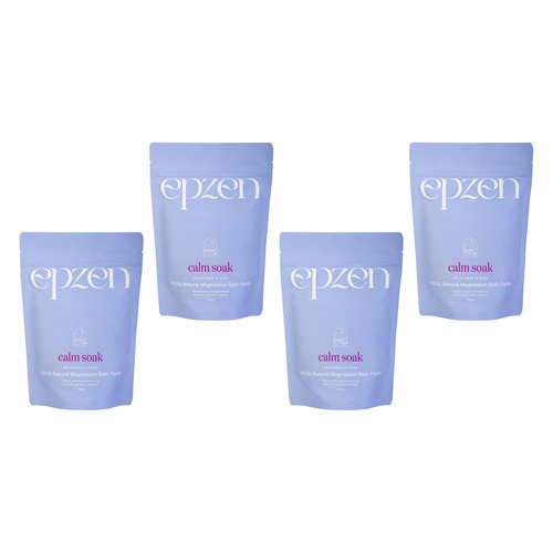 EpZen Calm Soak Magnesium Bath Flakes 500g Pack of 4