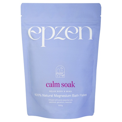 EpZen Calm Soak Magnesium Bath Flakes 500g