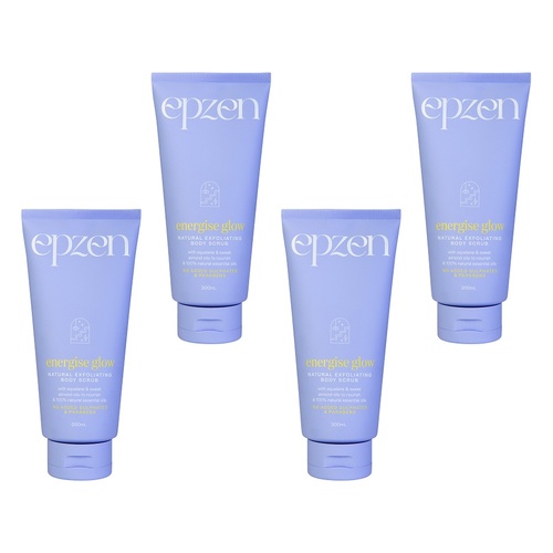 EpZen Energise Glow Body Scrub 200mL Pack of 4