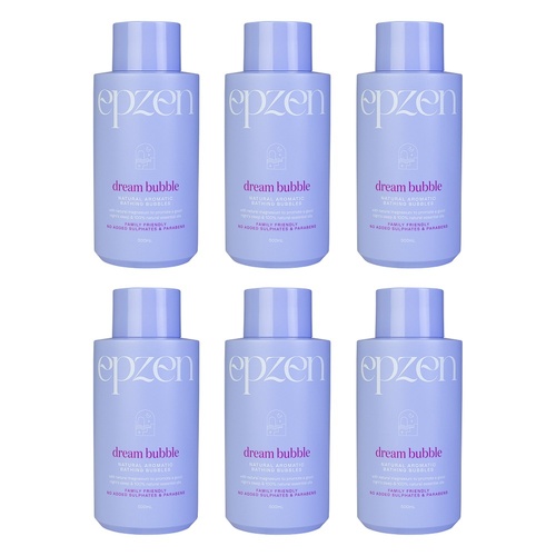 EpZen Dream Bubble Aromatic Bathing Bubbles 500mL x 3 Bundle of 6