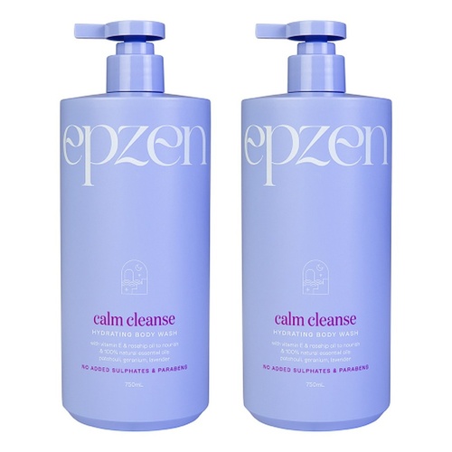 EpZen Calm Cleanse Hydrating Body Wash 750mL x 3 Bundle of 2