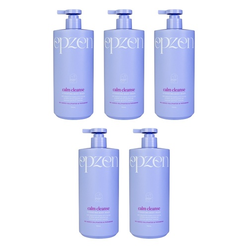 EpZen Calm Cleanse Hydrating Body Wash 750mL x 3 Bundle of 5