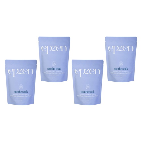 EpZen Soothe Soak Magnesium Bath Flakes 500g Pack of 4