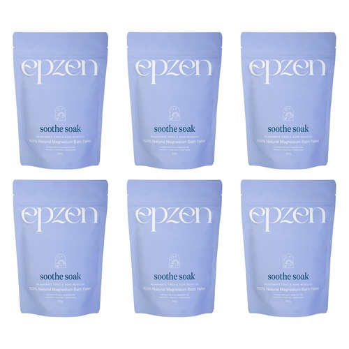 EpZen Soothe Soak Magnesium Bath Flakes 500g Pack of 6