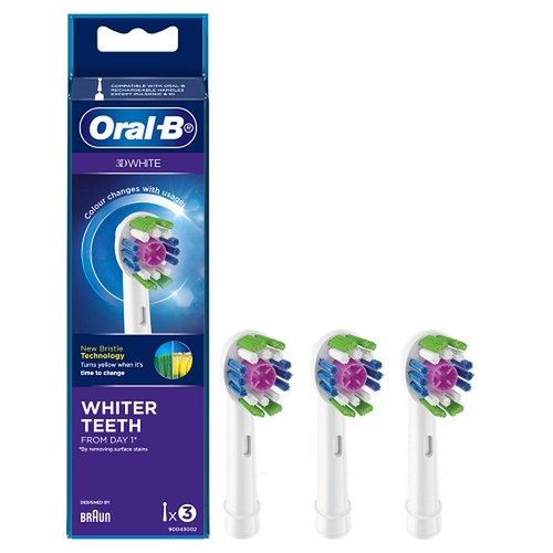 Oral-B 3D White Replacement Brush Heads 3 Pack