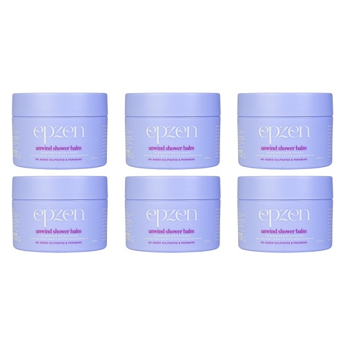 EpZen Unwind Shower Balm In-Shower Moisturiser 200mL Pack of 6