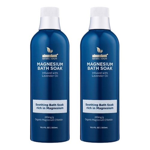 Abundant Ocean Magnesium Bath Soak 500ml Pack of 2