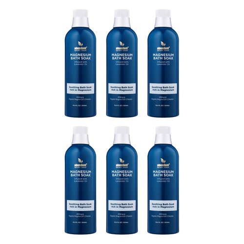 Abundant Ocean Magnesium Bath Soak 500ml Pack of 6