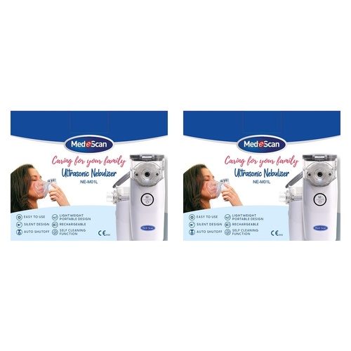 Medescan Ultrasonic Nebuliser Kit Pack of 2