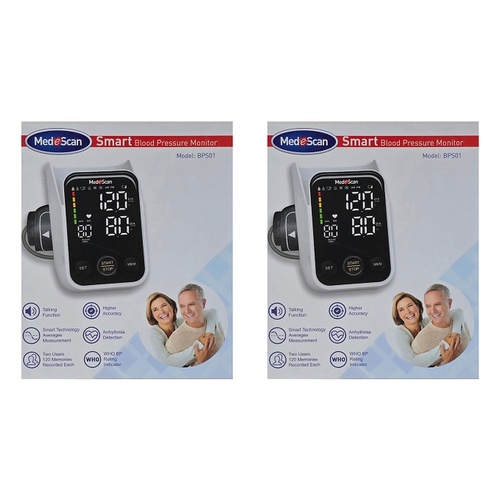 Medescan Intelligent Blood Pressure Monitor Pack of 2
