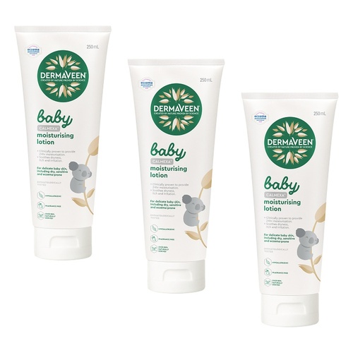 DermaVeen Baby Calmexa Moisturising Lotion 250mL x 3 Bundle of 3