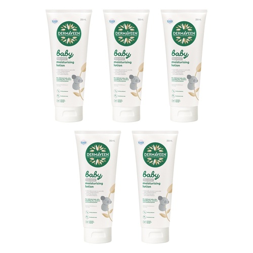 DermaVeen Baby Calmexa Moisturising Lotion 250mL x 3 Bundle of 5