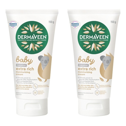 DermaVeen Baby Calmexa Extra Rich Moisturising Cream 150g Pack of 2