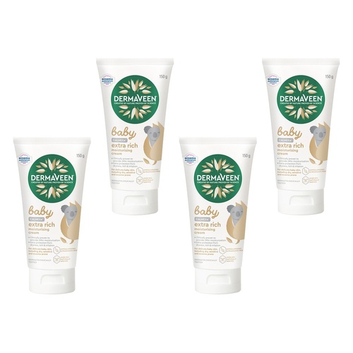 DermaVeen Baby Calmexa Extra Rich Moisturising Cream 150g Pack of 4