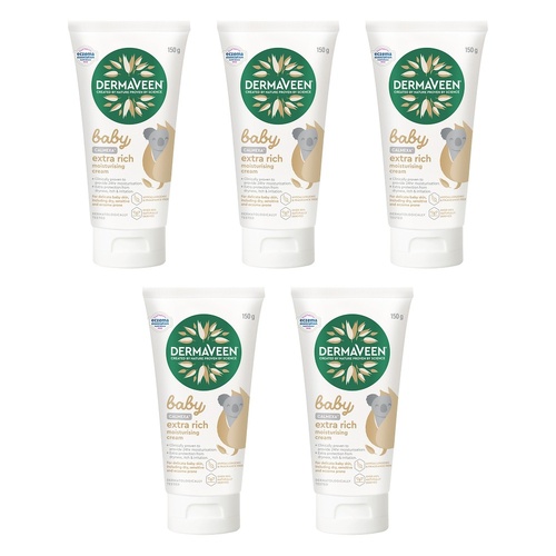 DermaVeen Baby Calmexa Extra Rich Moisturising Cream 150g Pack of 5
