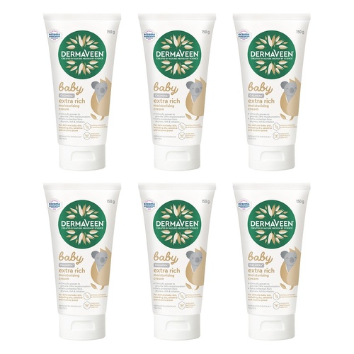 DermaVeen Baby Calmexa Extra Rich Moisturising Cream 150g Pack of 6