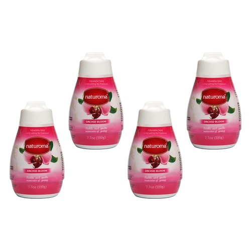 Naturoma Air Freshener Solid Gel Orchid Bloom 220g Pack of 4