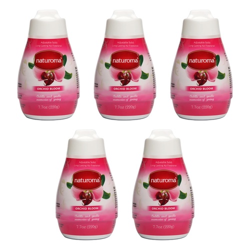 Naturoma Air Freshener Solid Gel Orchid Bloom 220g Pack of 5