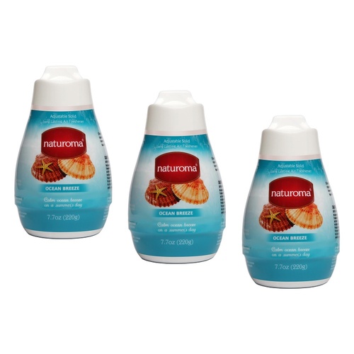 Naturoma Air Freshener Solid Gel Ocean Breeze 220g Pack of 3