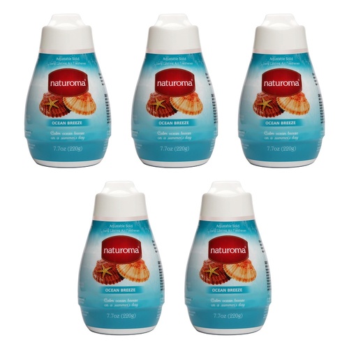 Naturoma Air Freshener Solid Gel Ocean Breeze 220g Pack of 5