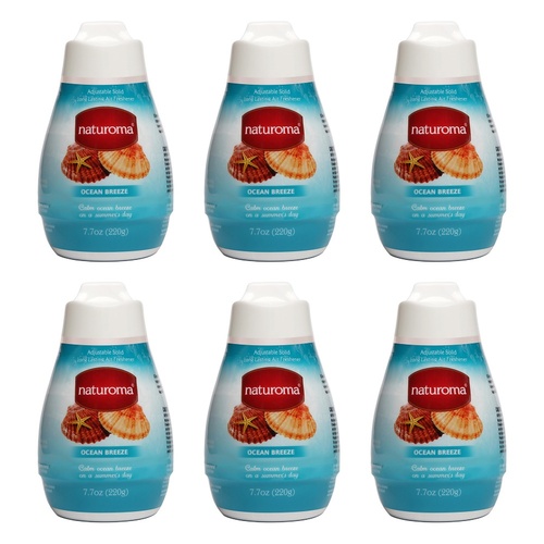 Naturoma Air Freshener Solid Gel Ocean Breeze 220g Pack of 6
