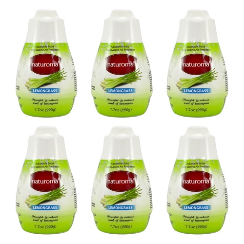 Naturoma Air Freshener Solid Gel Lemongrass 220g Pack of 6