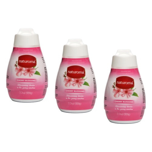 Naturoma Air Freshener Solid Gel Cherry Blossoms 220g Pack of 3